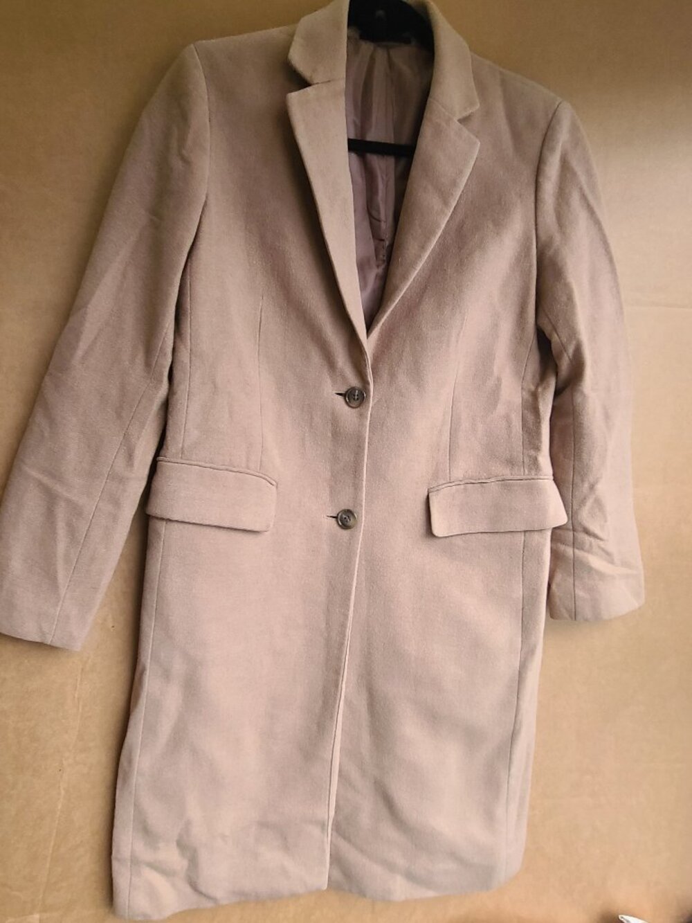 Uniqlo Wool Cashmere Camel Coat Size S
